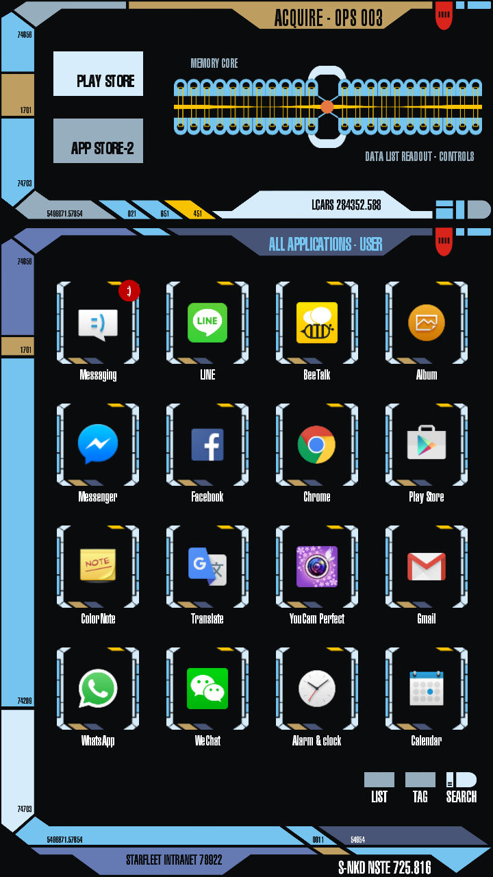 star trek lcars android theme